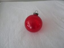 Vintage unsilvered Christmas ornament, 2 1/2 inches, Shiny Brite picture