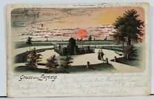 Germany Gruss Aus Leipzig Der Napoleonstein Color Litho c1899 Postcard I5 picture