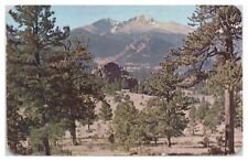 Vintage Longs Peak Rocky Mountain National Park CO Postcard c1951 Chrome picture