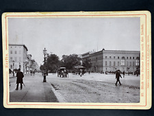 Germany, Berlin, blick vom Pariser Platz nach den Linden vintage print. Card  picture