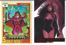 SCARLET WITCH  - 1991 / 2012 cards (Marvel) NEAR MINT NM+, IMPEL / GREATEST HERO picture