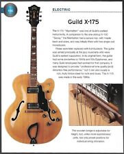 1982 Guild X-175 + 1958 Guild T-100D electric guitar history article print picture