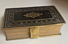 ANTIQUE MINIATURE BOOK COMMON PRAYER GILDED BRASS CLASP picture