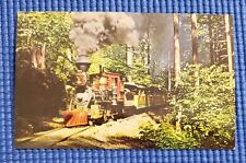 Vintage Old Fashioned Train Portland Zoological Gardens Portand Oregon Postcard picture