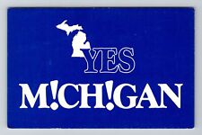 MI-Michigan, LARGE LETTER Greeting, Vintage Postcard picture