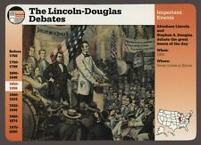 The Lincoln Douglas Debates  Story of America History Card Events picture