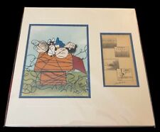 Charles Schulz Autographed Peanuts Comic Strip & Photo 16x16 New picture