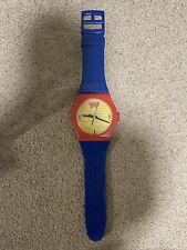 Vintage 1988 Tony’s Pizza Promo Wall  Wristwatch Clock Works 35” Works Rare READ picture