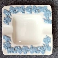 Vintage WEDGEWOOD ASHTRAY Trinket Ring Tray, Embossed Queen's Ware Lavender picture