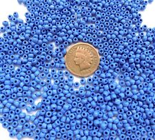 1/2# Pound Bulk 8/0 Cherokee Blue Original Venetian Beads African Trade V256 picture