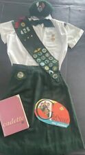 REDUCED Vintage 1963 Girl Scout CADETTE UNIFORM-BLOUSE-SKIRT-SASH #428-TIE-HAT picture