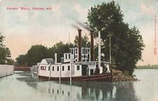 Portage, Wisconsin  Postcard Steamer 