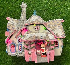 Walt Disney Toontown Minnie Mouse House Christmas Village Light Up Retired MINT picture