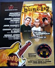 BLINK-182 2004 HARD ROCK LAS VEGAS PROMO AD picture