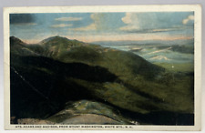 Mts Adams & Madison from Mount Washington, White Mountains NH Vintage Postcard picture