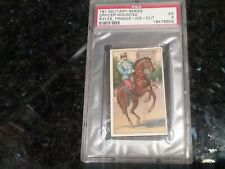 1909-13 T81 Military Series RECRUIT OFFICER MOUNTED FIFLES FRANCE Die Cut PSA 5 picture