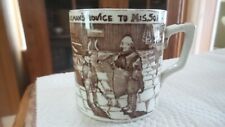 Antique Oversized Transferware CUP, MUG, Yorkshireman's Advice to his Son picture