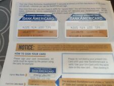 Chase Manhattan Bank Americard credit card Pair Expired 1973, Unused Unsigned  picture