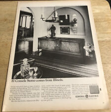 1966 GE GENERAL ELECTRIC STEREO CONSOLE The Cortez -  Vintage Print Ad picture