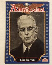 Earl Warren Americana Trading Card Starline #156 picture