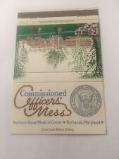 Vintage Matchbook Cover Matchcover 40 Strike US Commissioned Officers’ Mess MD picture