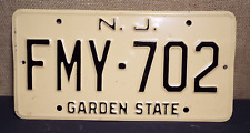 Vintage New Jersey NJ Garden State License Plate FMY-702 picture