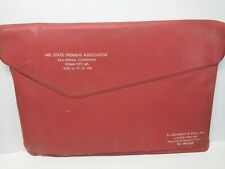 VINTAGE MARYLAND STATE FIREMANS ASSOCIATE LARGE FILE FOLDER W/ CONVENTION INFO. picture
