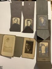 Antique Vintage Photo Lot 1920s 1930's? Cardboard Folio Black and White Photos picture