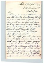 1884 Handwritten Letter Edward J Atkinson New Bedford Massachusetts Stamp Crown picture