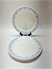 Corelle MORNING BLUE USA Flowers 10 1/4” Dinner Plates Set Of 4 (2 sets avail ) picture