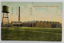 PA Clearfield Pennsylvania Textile Works Factory 1916 to Erie Postcard S13 picture