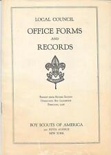 Local Council Office Forms and Records Reprint - 1926 Boy Scouts of America CL picture