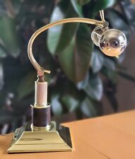 Vintage Brass Piano Bankers Desk Lamp Collectible Light Underwriters Laboratory picture