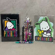 Vintage 1994 Sanrio Pochacco Stationery Set Notebook Letter Set Stickers Pencils picture