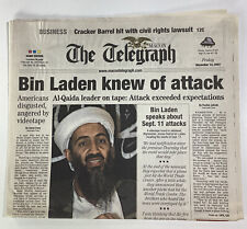 Macon Georgia Telegraph Newspaper Dec 14, 2001 9/11 War picture