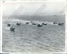1927 Dorchester Bay Massachusetts Start Of Class B Outboard Race Press Photo picture