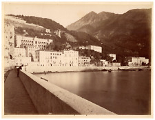 Monaco, Menton, La Riviera Vintage Print, Period Print, Albumin Print picture