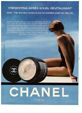 Vintage 1990 Print Ad Chanel Apres Soleil Revitalisant Skincare  picture