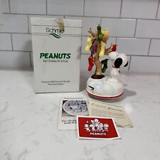 Peanuts Snoopy Woodstock Music Box Waiting For Christmas Schmid Charles Schultz picture