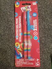 NEW FROOT LOOPS SCENTED PENS 2 CEREAL SCENTED GEL PENS RED & BLUE picture