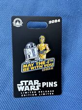 2024 Disney Parks Star Wars R2-D2 & C-3PO May the 4th Be With You Droids Pin LR picture