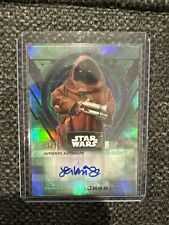 2022 Topps Star Wars Signature Series Jawa Auto Green Refractor /25 picture