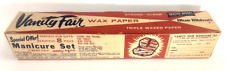 Vanity Fair Wax Paper 1960 & Original Box 1940s Old Stock Advertisement picture