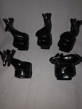Wooden Napkin Holders  Animals  Set Of  5 Preowned picture