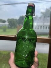Vintage GROLSCH Green Empty Beer Bottle w/Porcelian Swing Top Lid  Lot Of 5 picture
