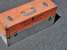 Vtg GE General Electric Radio Color TV Tube Transistor Repair Service Tool Box picture