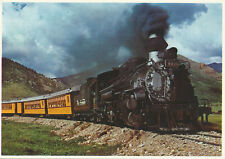 Denver and Rio Grande Narrow Gauge Passenger Train 4x6 chrome postcard picture