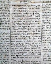 Rare Title BOTANY BAY New South Wales Australia PENAL COLONY 1796 U.S. Newspaper picture