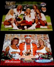 2 Hooters Girls Softball Team & Rose Bowl Football Sports Poster 2001 Sexy Model picture