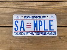 2005 Washington DC SAMPLE License Plate Tag Original. picture